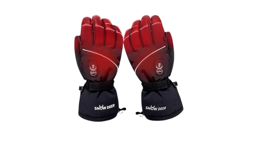 heated gloves - Snow Deer Waterproof Electric Heated Gloves